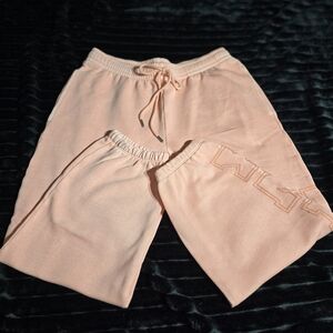 NWT PINK Victoria's Secret Peach Capri Joggers